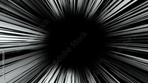 シンプルな「効果線・集中線」のグラフィック背景素材（４K)