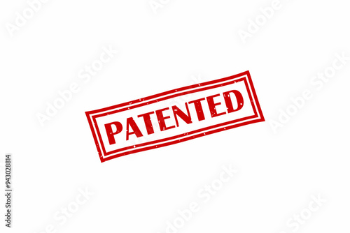 Patented grunge rubber stamp vector illustration