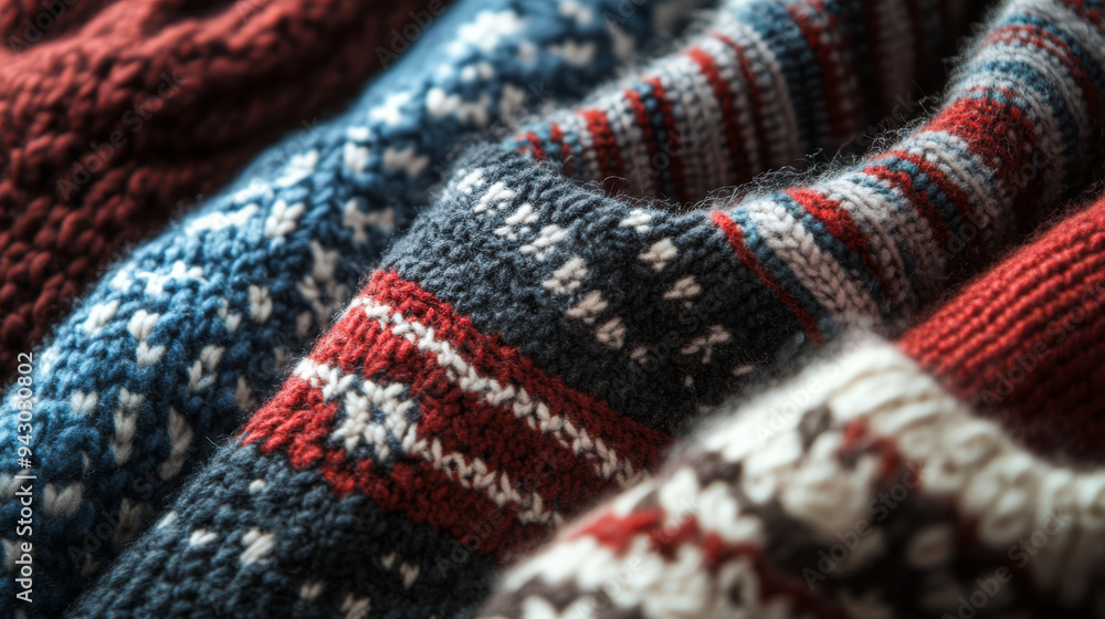 Various styles, including chunky knits and cable patterns, are displayed in warm, neutral tones. Various styles, including chunky knits and cable patterns, are displayed in warm, neutral tones.