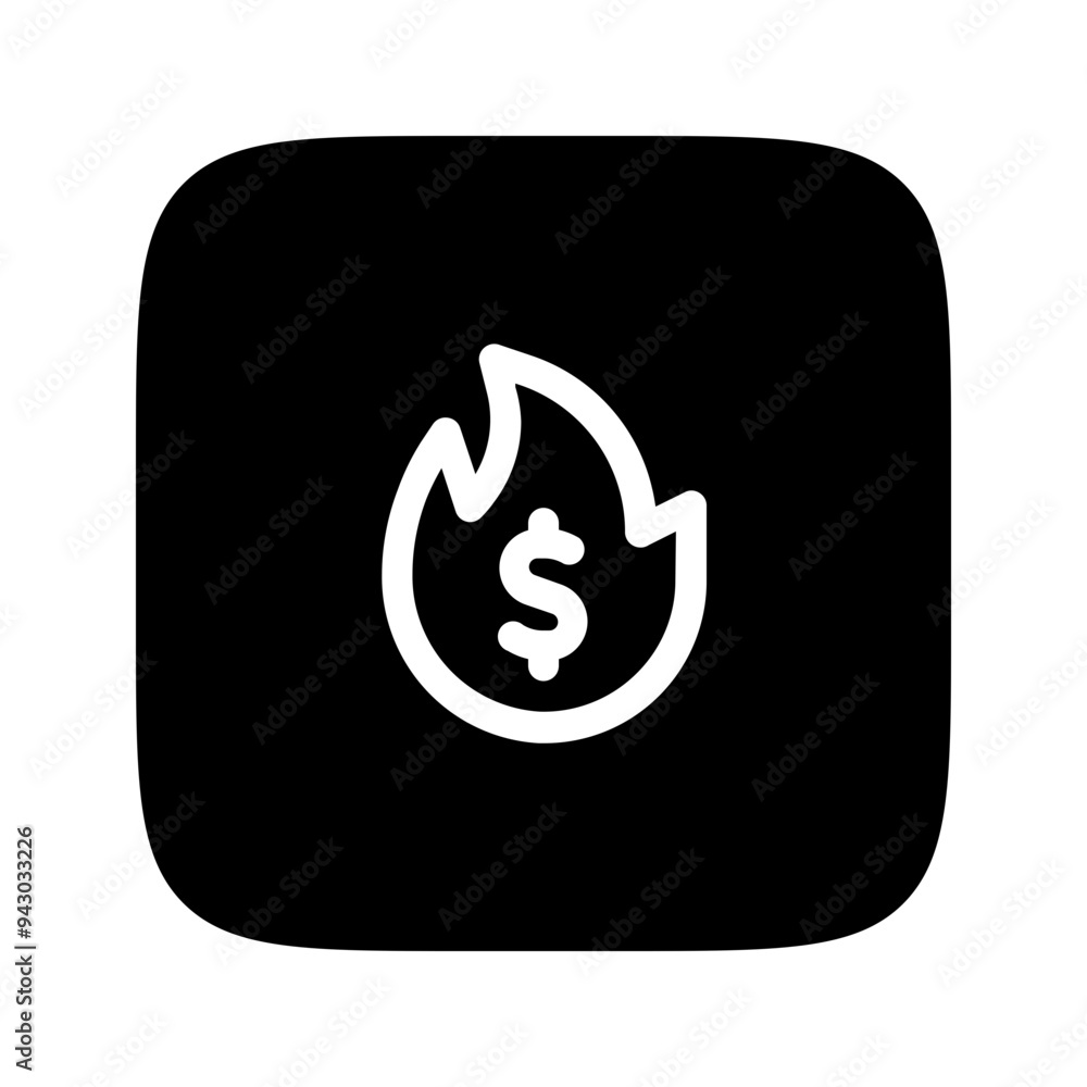 burning line icon burning line icon