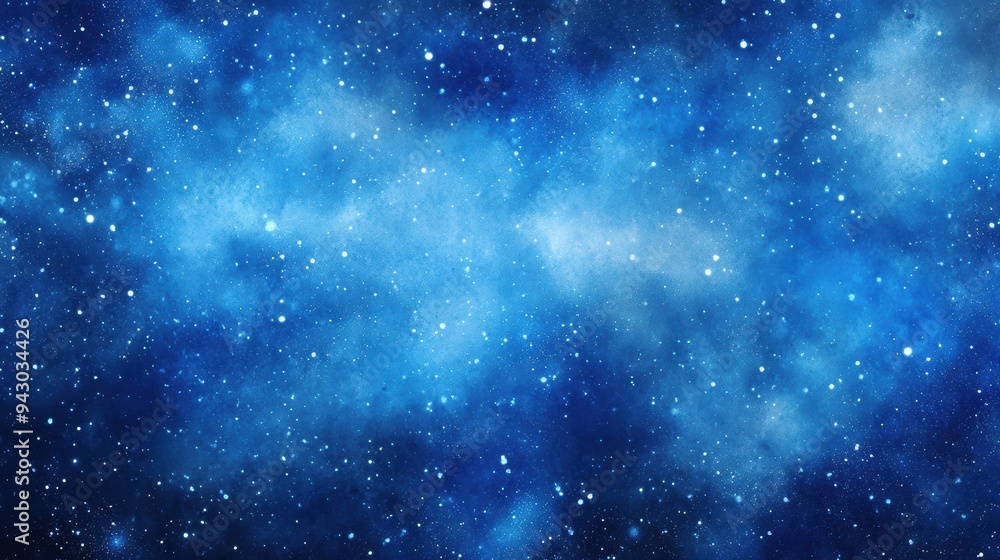 Sparkling blue starscape with cosmic dust Sparkling blue starscape with cosmic dust