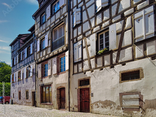 Colmar city in the Alsace region  France 