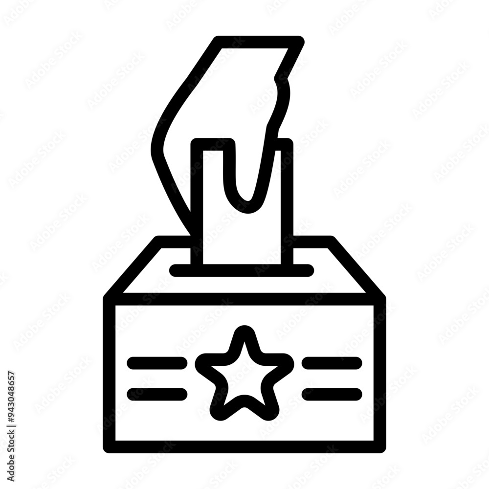 Obraz premium Military Voting Icon
