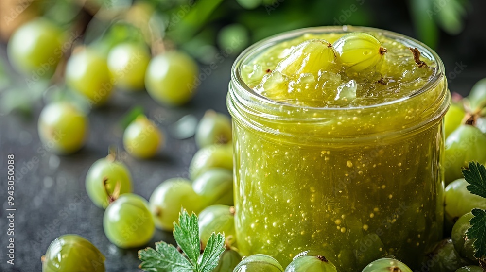 Gooseberry Jam with Tangy Gooseberries Gooseberry Jam with Tangy Gooseberries