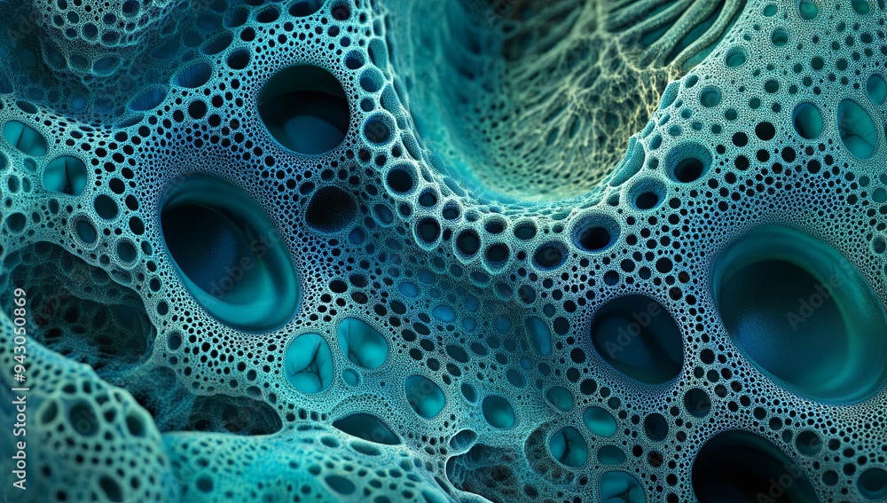 Intricate Microscopic View of Aquatic Patterns Intricate Microscopic View of Aquatic Patterns