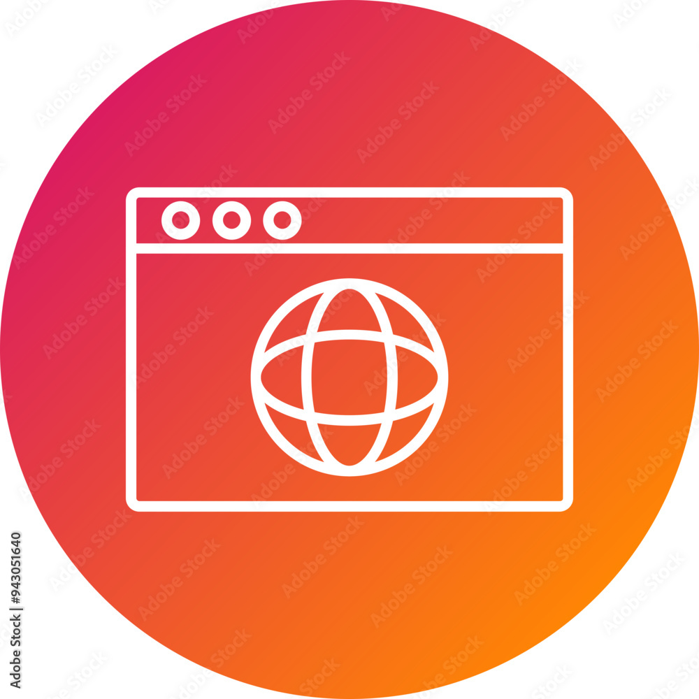 Web Page Vector Icon Web Page Vector Icon