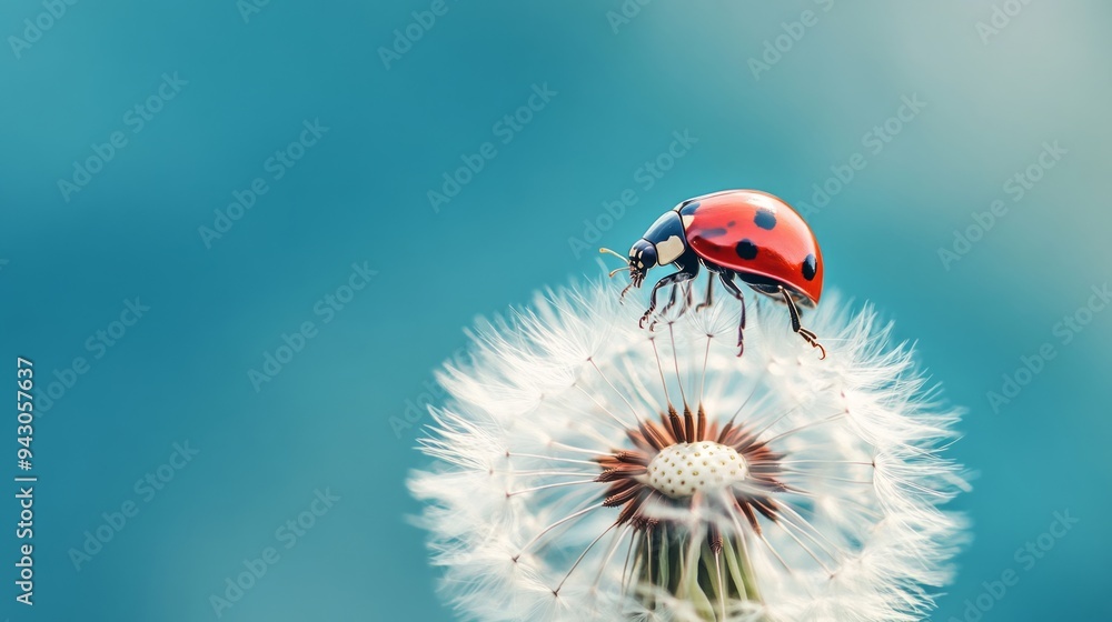 Close-up macro photo of ladybug. Animal day, National wildlife day Close-up macro photo of ladybug. Animal day, National wildlife day