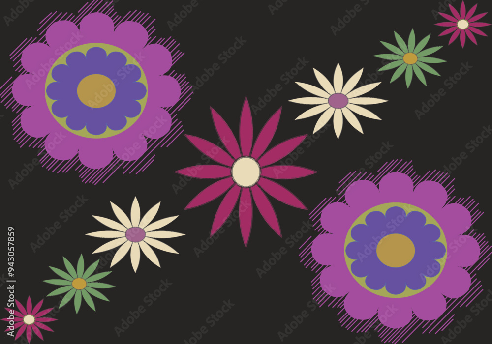 abstract floral background with the cloud abstract floral background with the cloud
