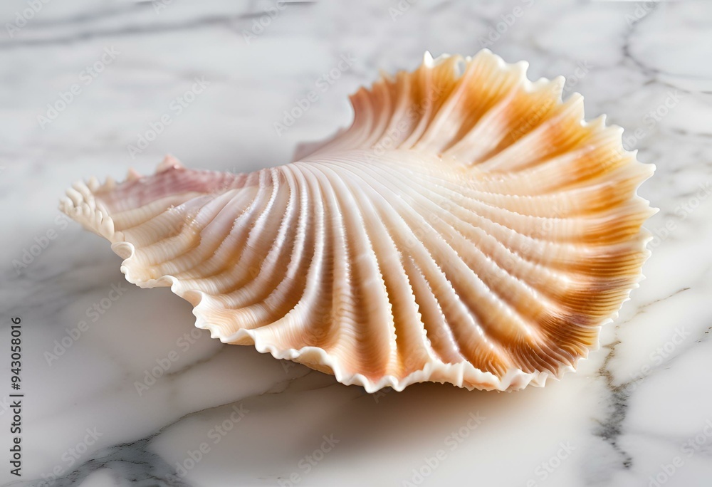 Seashell are beautiful, used as decorations, have patterns and colors.