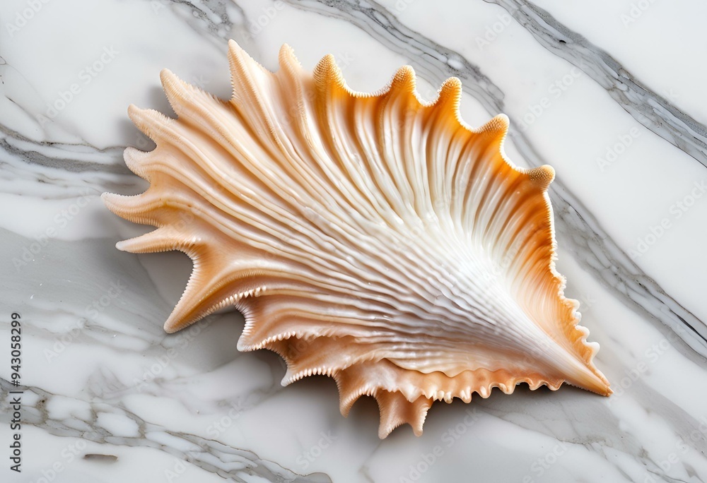 Fototapeta premium Seashell are beautiful, used as decorations, have patterns and colors.