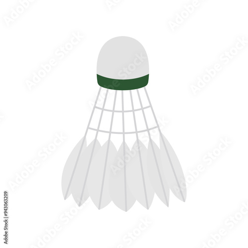 Shuttlecock vector illustration. Outdoor sports. Suitable for daily exercise.