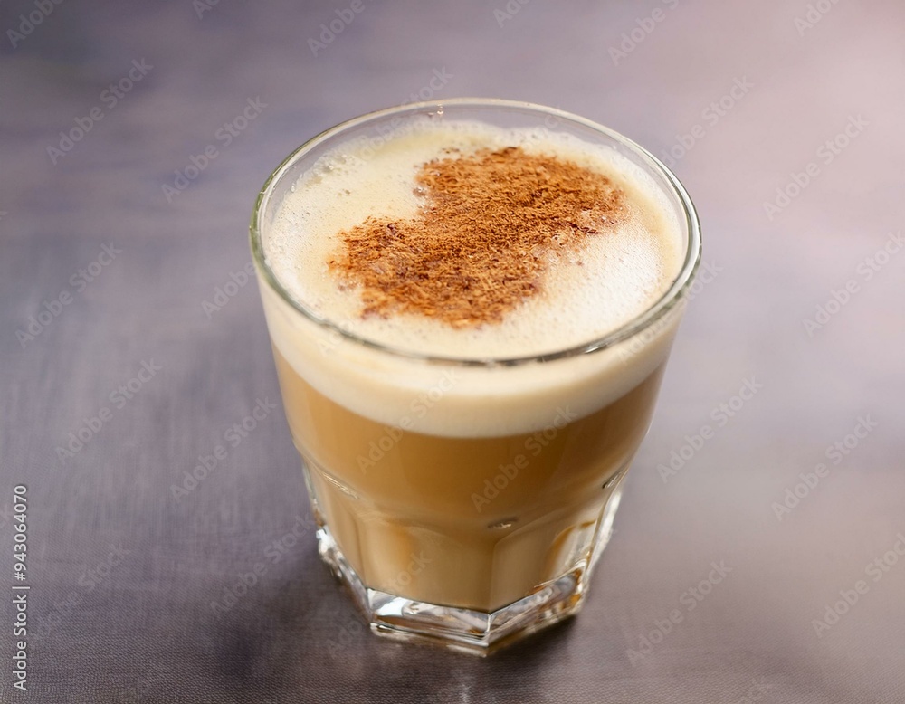 Dry fig milk latte in a glass. ai generated Dry fig milk latte in a glass. ai generated