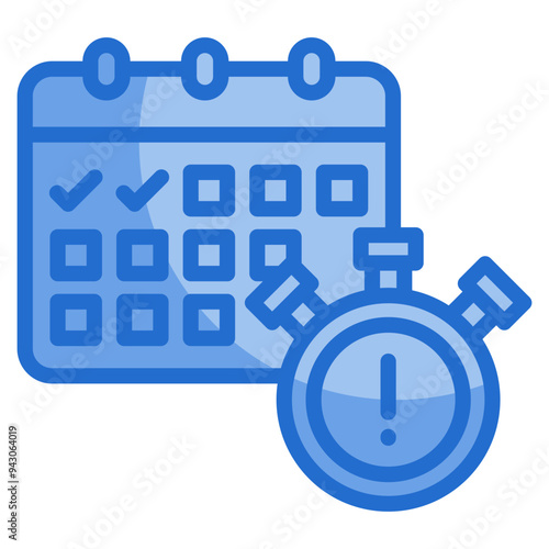 Deadline Icon For Design Element