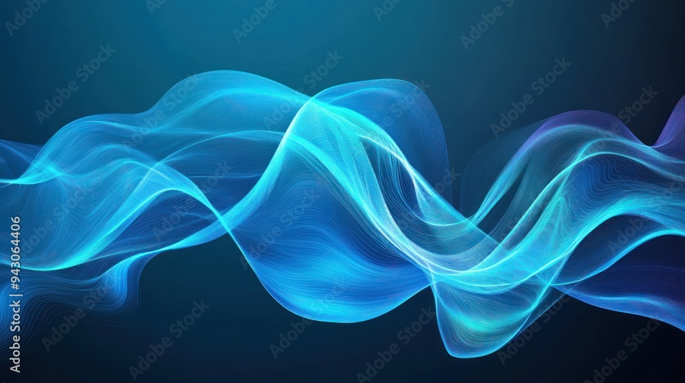 Abstract Blue Wave Background Abstract Blue Wave Background