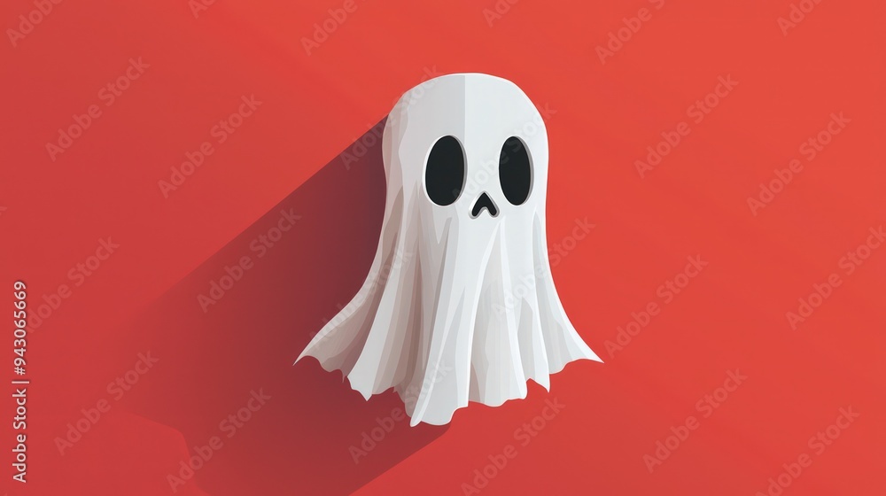 Vector illustration of a minimalist Halloween ghost mask for photo booths. Vector illustration of a minimalist Halloween ghost mask for photo booths.