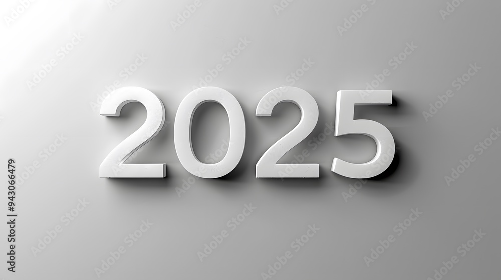 Illustration of text design of year 2025 with concept art, as a text template for upcoming 2025 calendar Illustration of text design of year 2025 with concept art, as a text template for upcoming 2025 calendar
