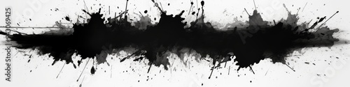 Vibrant Abstract Art: Fusion of Anime, Chinese Ink, and Japanese Aesthetics. AI-Generated Decorative Pattern with Splashes, Brushstrokes, and Elegant Design. Versatile Marketing Background for Posters