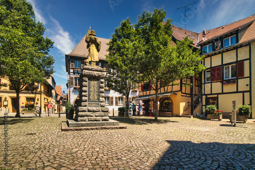 Eguisheim town in the Alsace region (France)