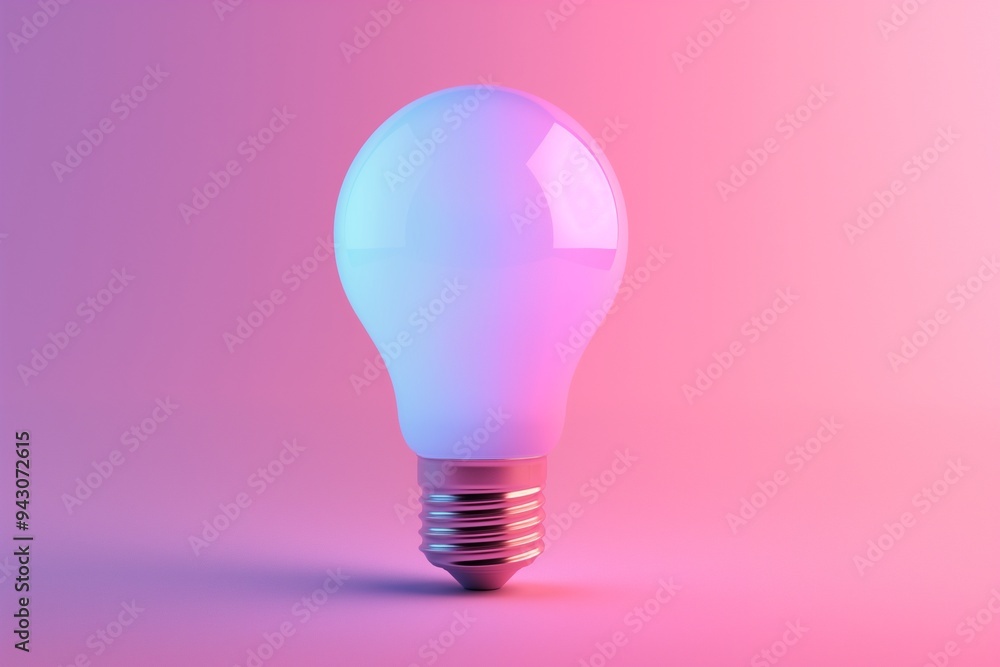 Light bulb isolate on background, symbolizes innovation and bright ideas in design Light bulb isolate on background, symbolizes innovation and bright ideas in design
