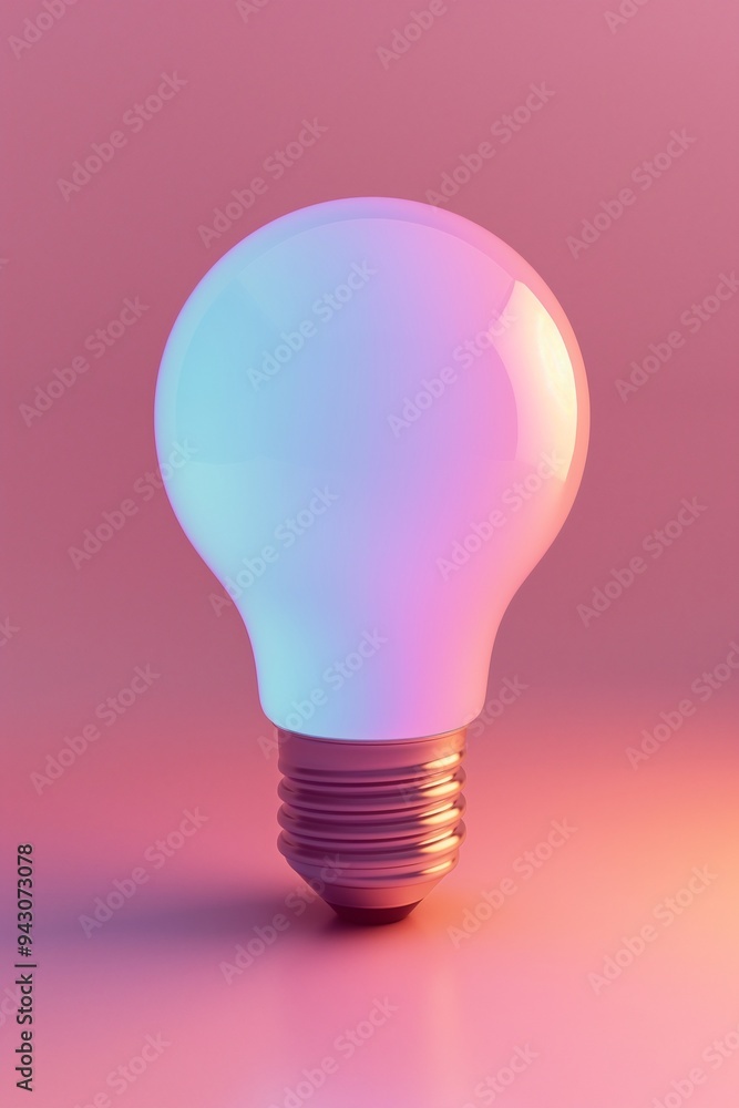 Light bulb isolate on background, symbolizes innovation and bright ideas in design Light bulb isolate on background, symbolizes innovation and bright ideas in design