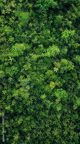 Lush Greenery Bliss. Nature's Stunning Detail