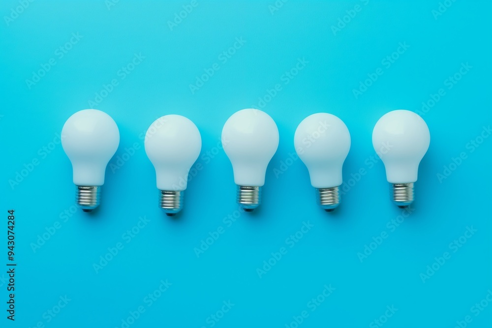 Light bulbs arranged to symbolize bright ideas and modern inspiration Light bulbs arranged to symbolize bright ideas and modern inspiration