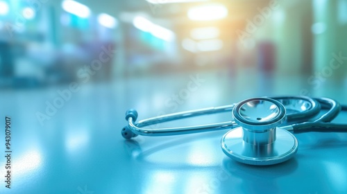 Beautiful blurred light with modern medical background