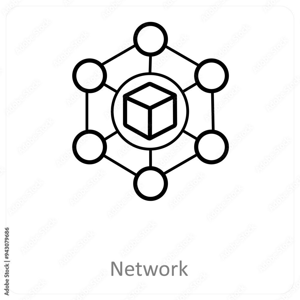 Network and connection data icon concept Network and connection data icon concept