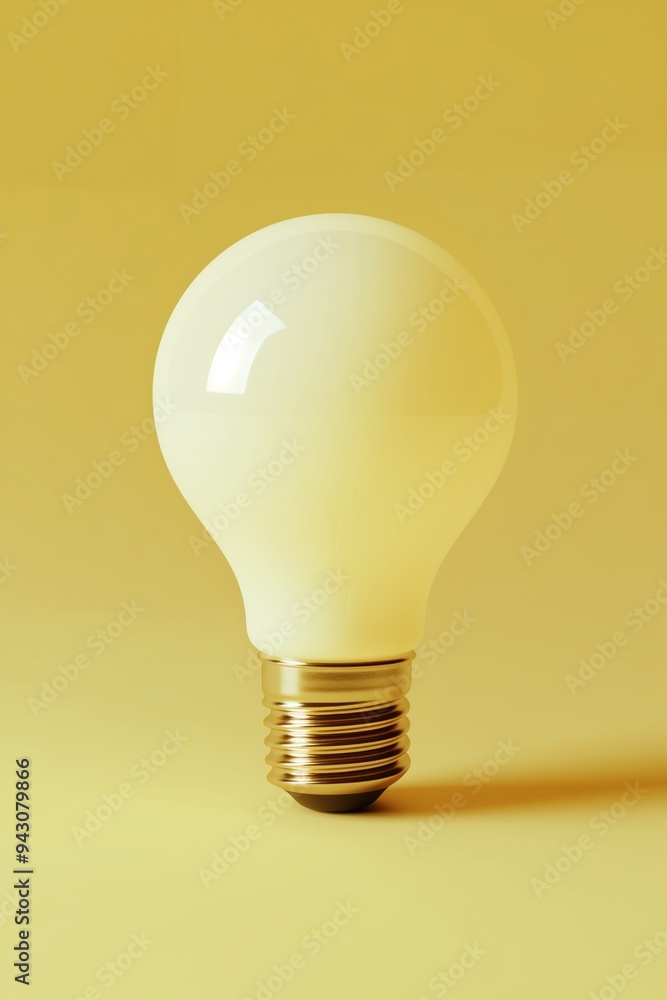 Light bulb isolate on background, symbolizes innovation and bright ideas in design Light bulb isolate on background, symbolizes innovation and bright ideas in design