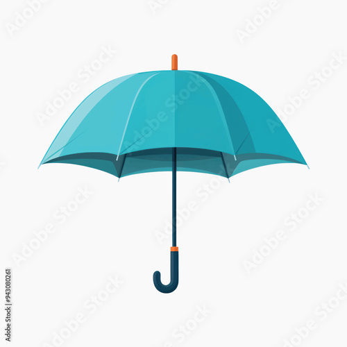Blue umbrella illustration, rain protection
