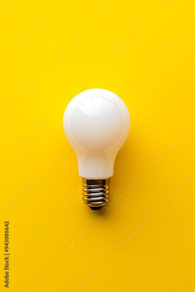 Light bulb isolate on background, symbolizes innovation and bright ideas in design Light bulb isolate on background, symbolizes innovation and bright ideas in design