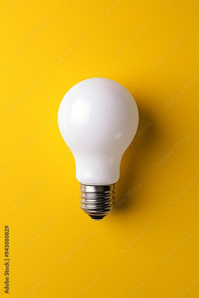 Light bulb isolate on background, symbolizes innovation and bright ideas in design Light bulb isolate on background, symbolizes innovation and bright ideas in design