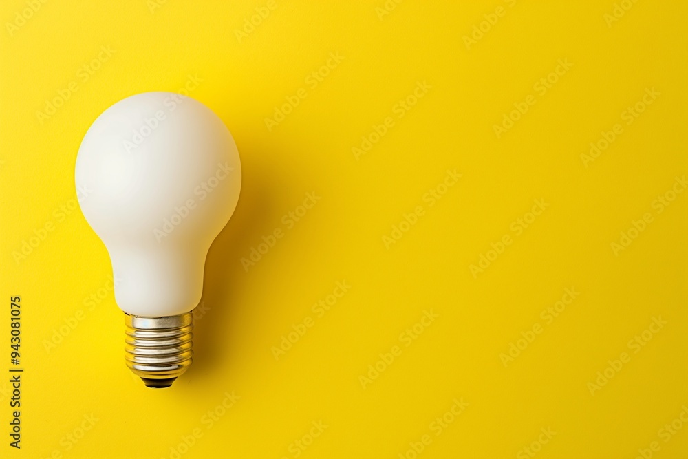 Light bulb isolate on background, symbolizes innovation and bright ideas in design Light bulb isolate on background, symbolizes innovation and bright ideas in design