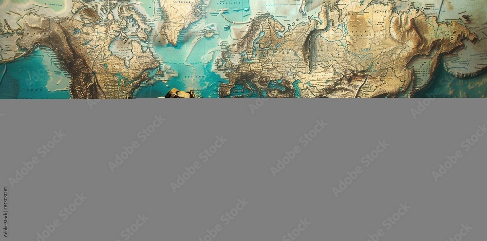 Fototapeta premium Efficient Letter Transport. High-quality Wallpaper Design