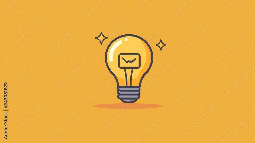 Illustration of the concept of lighting up creative light bulbs Illustration of the concept of lighting up creative light bulbs
