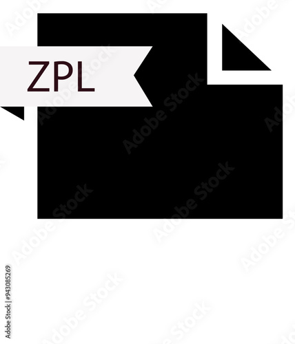 ZPL File format icon roe color fill