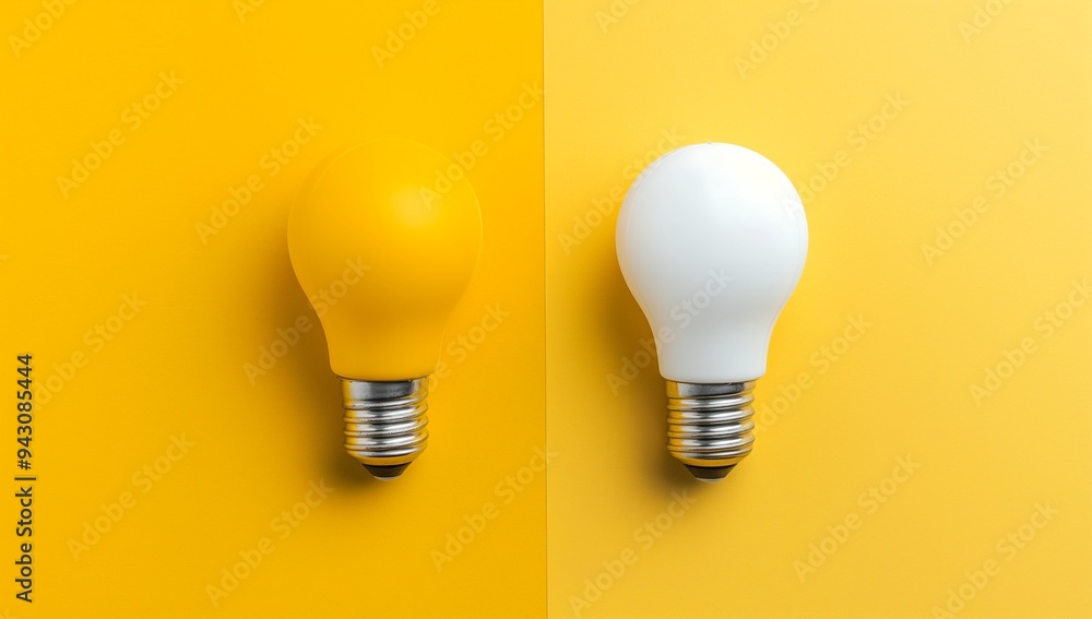 Light bulb isolate on background, symbolizes innovation and bright ideas in design Light bulb isolate on background, symbolizes innovation and bright ideas in design