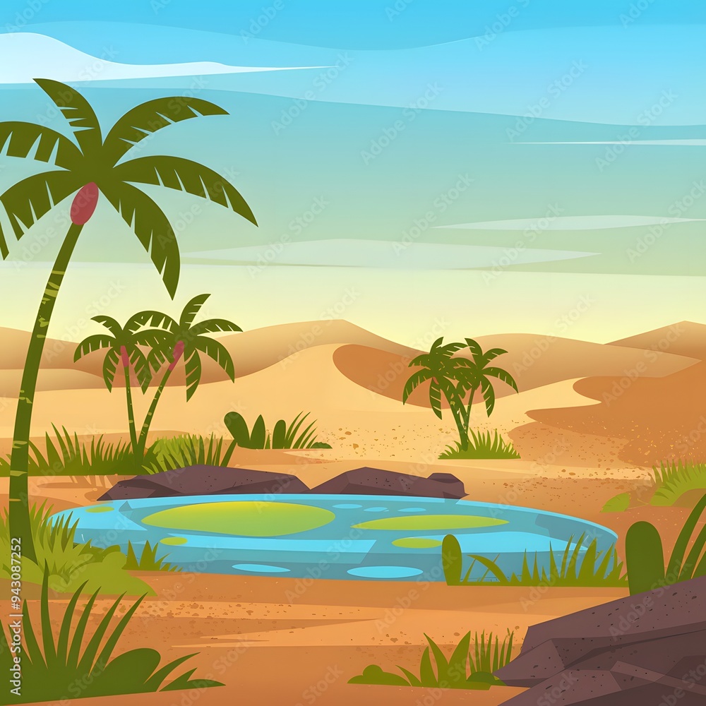 Oasis in the Desert: Life Amidst Arid Sands Oasis in the Desert: Life Amidst Arid Sands