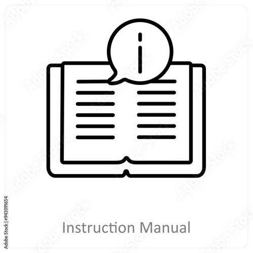 Instruction Manual And Service Icon Concept