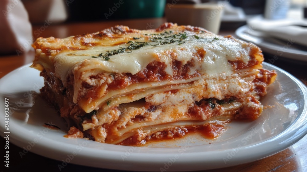 A slice of lasagna A slice of lasagna