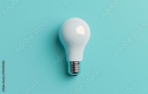 Light bulb isolate on background, symbolizes innovation and bright ideas in design