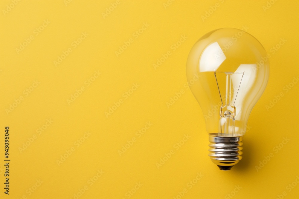 Light bulb isolate on background, symbolizes innovation and bright ideas in design Light bulb isolate on background, symbolizes innovation and bright ideas in design