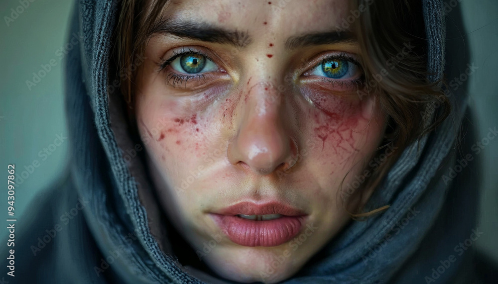 portrait of a wounded woman portrait of a wounded woman