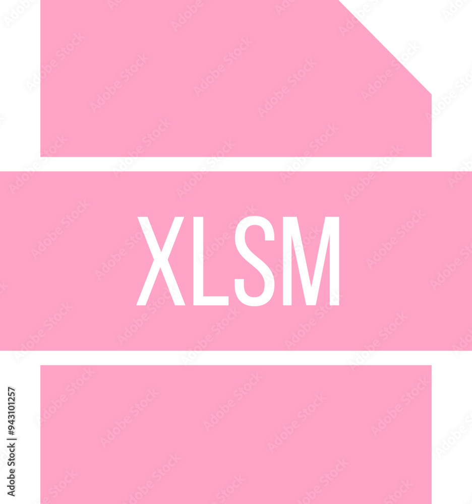 XLSM icon crisp corner with transparent center XLSM icon crisp corner with transparent center