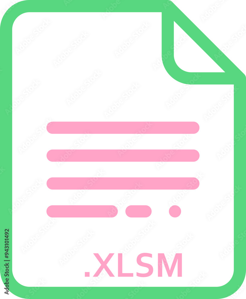 XLSM black & bold outline around fill icon XLSM black & bold outline around fill icon