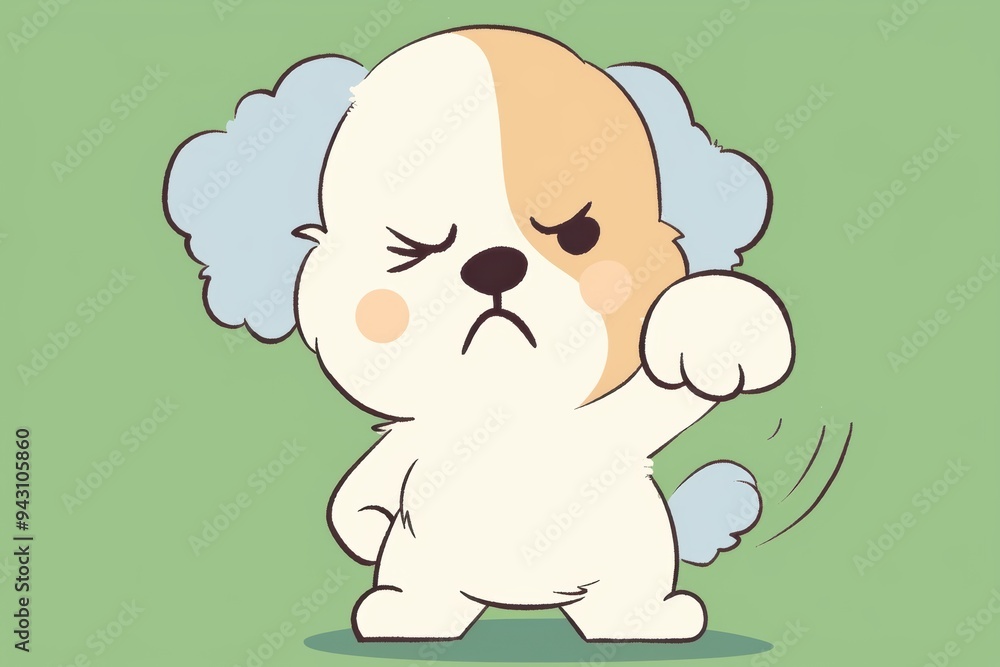 Angry cute puppy Angry cute puppy