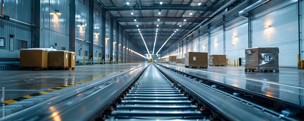 Fototapeta premium Efficient Climate Controlled Distribution Center for Sensitive Products Advanced Logistics Concept