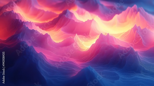 Dream Abstract Mountain Range