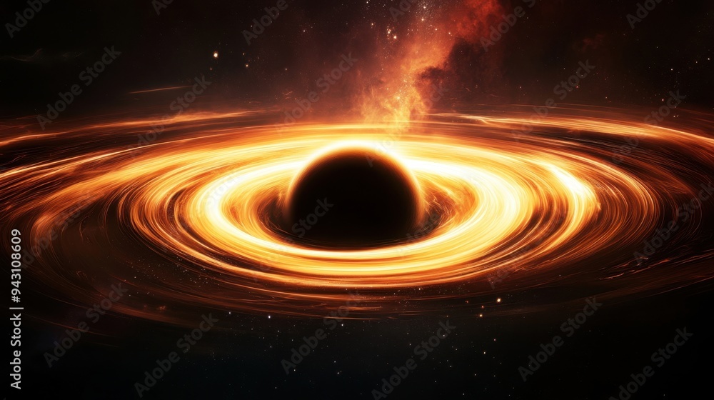 Black holes devour nebulae Black holes devour nebulae