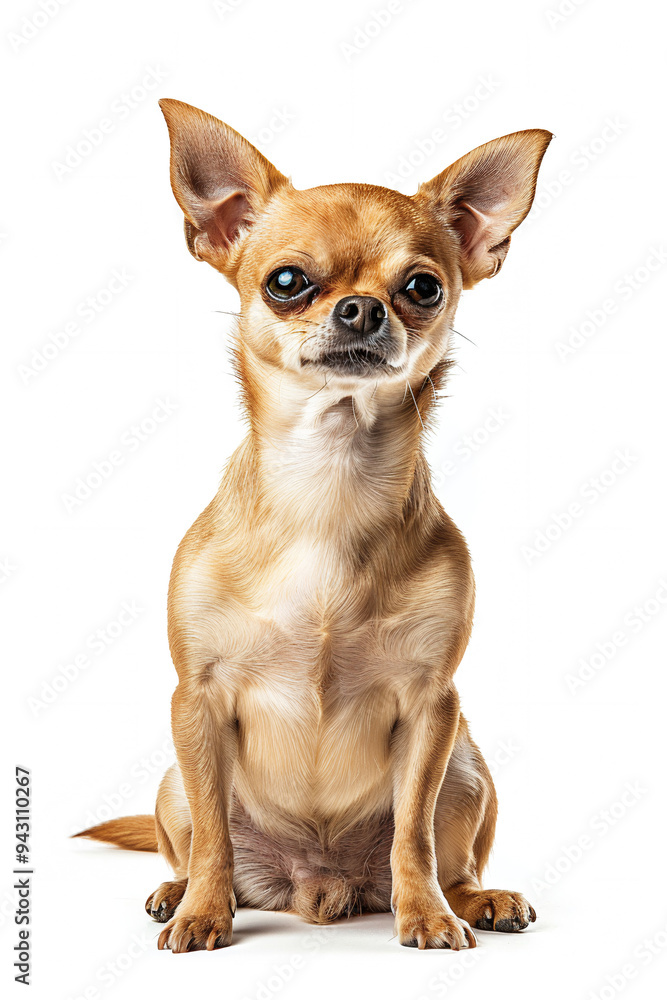 Chihuahua Dog Breed isolated on white background Chihuahua Dog Breed isolated on white background